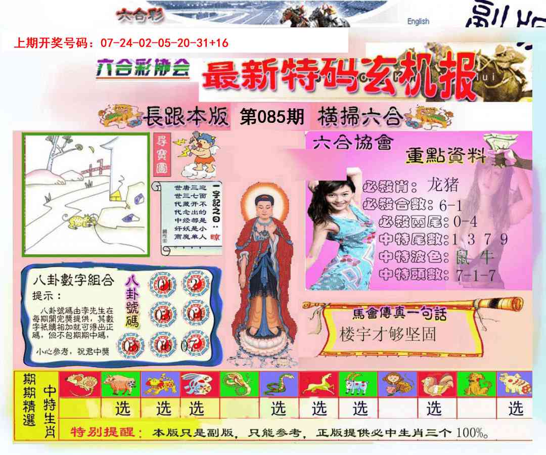 085期九龍内幕玄机报[图]